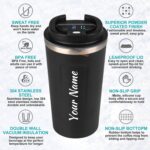 CORPORATE PORIUM Customised Stainless Steel Coffee 350 ML | Double Wall Coffee Mug Steel from Inside & Outside | Hot & Cold for 4 Hours | Office Coffee Jug