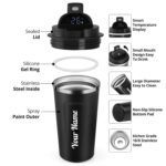 CORPORATE PORIUM Personalised Coffee Mug Cup Digital Display, Thermos Flasks, 510 ml, 316 Stainless Steel Travel Mug, Insulated Vacuum Thermal Mug, Leak-Proof Travel Mug with...