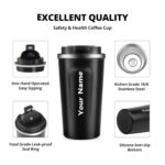 CORPORATE PORIUM Personalised Coffee Mug Cup Digital Display, Thermos Flasks, 510 ml, 316 Stainless Steel Travel Mug, Insulated Vacuum Thermal Mug, Leak-Proof Travel Mug with...