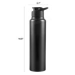 CORPORATE PORIUM Stainless Steel Bottle | Capacity 1L | Easy to Carry | Leakproof Bottle Personalized Gift Bottle | Flip Top Lid Sipper for Gym, Office, Travel (Red) (Classic,...