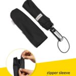 Destinio Umbrella for Men - Automatic Large Size Foldable Umbrella with Travel Cover for Man and women - 3 fold Windproof umbrella