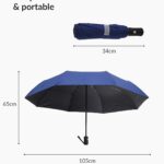 Destinio Umbrella for Women, Umbrella for Men - Automatic 3 Fold Windproof with Travel Cover with Auto Open and Close