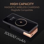 Duracell Magnetic Wireless Power Bank 10000 mAh, Magsafe Compatible, Fast Charging, Compact, 15W Wireless Charging, 22.5W USB A/Type C Output, for iPhone, Smartphones, USB & Qi...