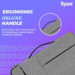 DYAZO 15" to 15.6 Inch Laptop Sleeve/Cover with Handle & Two Front Accessories Pockets Compatible for Apple, Dell, Lenovo, Asus, Hp, Samsung, Mi, MacBook and Other Notbooks (Grey)