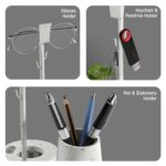 eo Pen Stand for Study Table with Self-Watering Plant Pot, Glasses & Smartphone Holder – Desk Organizer & Pencil Holder for Office, Home, Kids, Students, Study Room Desk Station...