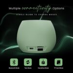 HAMMER Drop 5W Bluetooth Wireless Speaker with Twin Pairing, 1200 mAh Battery, 100H Standby Time, TWS Function, TF Card, USB Slot, Auto-Pairing, in-Built Mic, Type-C Charging,...