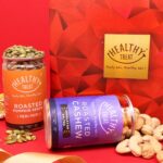 Healthy Treat Royal Treat Gift Hamper | Rakhi Gift Hampers | Birthday, Anniversary Gift | Festival Gift | Healthy Gourmet Hamper | Healthy Roasted Snacks Dry Fruit Gift Box |...