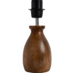 Homesake® Dovel Pot, Modern Table Lamp with Shade, Wooden Base Modern Fabric Lampshade for Home Office Cafe Restaurant, (Beauty in Eye)