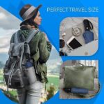 inulec Automatic Travel Umbrella - Stylish Windproof For Rain & Compact, Strong for Wind, Auto Open/Close Button, Travel-Friendly 3-Fold Design Perfect Umbrella for Men & Women