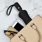 inulec Automatic Travel Umbrella - Stylish Windproof For Rain & Compact, Strong for Wind, Auto Open/Close Button, Travel-Friendly 3-Fold Design Perfect Umbrella for Men & Women