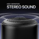 Mivi Play Bluetooth Speaker with 12 Hours Playtime. Wireless Speaker Made in India with Exceptional Sound Quality, Portable and Built in Mic-Black