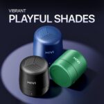 Mivi Play Bluetooth Speaker with 12 Hours Playtime. Wireless Speaker Made in India with Exceptional Sound Quality, Portable and Built in Mic-Black