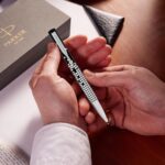 Parker Gift Set | Vector Special Edition Chrome Trim Roller Ball Pen with Parker Keychain | Ideal for Gifting | Elegant Gift for Any Occasion