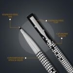 Parker Gift Set | Vector Special Edition Chrome Trim Roller Ball Pen with Parker Keychain | Ideal for Gifting | Elegant Gift for Any Occasion