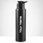 Personalized Water Bottle with Name Custom Stainless Steel Sipper Bottle, Leak-Proof Travel Flask for Gym, Office, School â€“ Gift for Men, Women, Corporate Gifting 900 ml