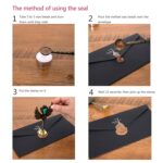 PLUSPOINT Vintage Quill Feather Pen and Ink Set, Elegant Writing Luxury Fountain Calligraphy Ink Pen Set with Wax for Stamp Retro Decor Dip Pen Office Stationery Corporate...