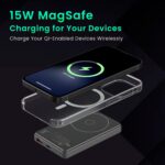 Portronics Luxcell Wireless Mini 10k 10000mAh 15W Magnetic Wireless Fast Charging Nano Power Bank with 22.5 Wired Output Compatible with iPhone 12 & Above & Other QI Enabled...