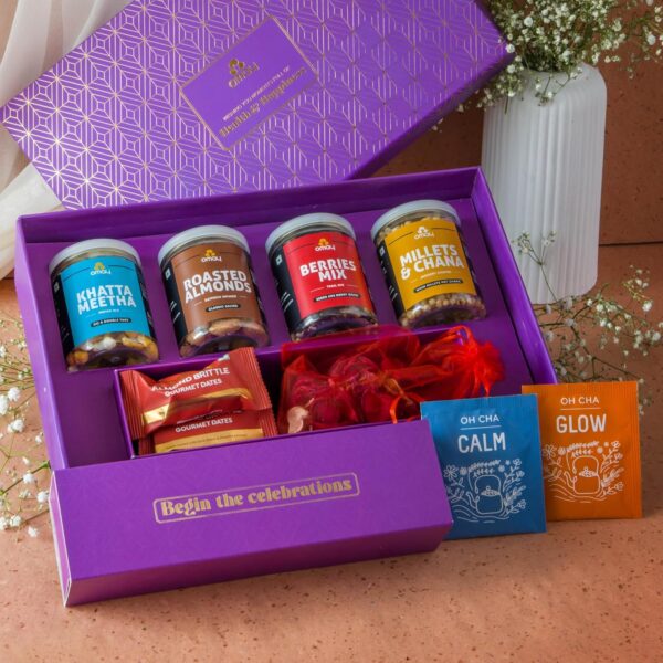 Sparkling Delights Gift Hamper | Healthy Snacks