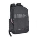 Tommy Hilfiger Joshua Polyester Unisex 15 Inch Laptop Backpack - Black | 21 Ltr Capacity| Padded & Adjustable Strap | Water Resistant | 3 Compartment | Water Bottle Holder | USB...