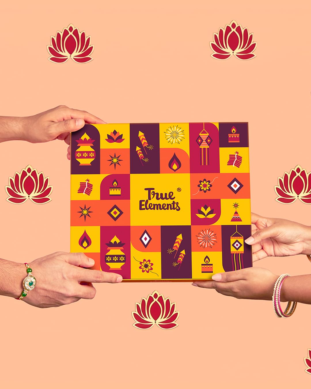 True Elements Dry Fruit Gift Box 132g - Festive Celebrations Hamper | Return Gift Hampers for any Occasion | Corporate Gifts