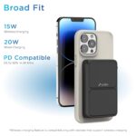 URBN 10000 mAh Stand Magsafe Power Bank with Stand | 15W Fast Wireless Charging |Strong Magnetic Hold | Type C Input/Output | Pass Through Charging | MagTag Ring Included |...