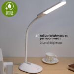 Wipro Garnet 6W LED Table Lamp - 3 Grade Dimming and Color Changing (Pack of 1, Cool Day Light/Neutral White/Warm White)