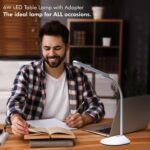 Wipro Garnet 6W LED Table Lamp - 3 Grade Dimming and Color Changing (Pack of 1, Cool Day Light/Neutral White/Warm White)