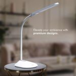 Wipro Garnet 6W LED Table Lamp - 3 Grade Dimming and Color Changing (Pack of 1, Cool Day Light/Neutral White/Warm White)