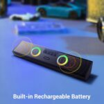 ZEBRONICS Astra 35, Portable Bluetooth Speaker, 16 Watts, Upto 8h Backup, Dual Drivers + Dual Passive Radiators, Call Function, Bluetooth v5.3 | USB | mSD| AUX, TWS, RGB LED