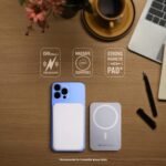 ZEBRONICS MW63 Wireless Power Bank, 10000 mAh, Rapid Charge, Magsafe, Outputs - 20W Wired | 15W Wireless, Type C PD, Built in Protections, LED Indicator, Compatible with iPhone...