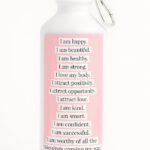 Affirmation written Water Bottle,Bottle 600ml, Customized Sipper Sports Bottle, Personalised Birthday Gift for Men & Women,Corporate Gift for Employees PACK OF 1 (1)