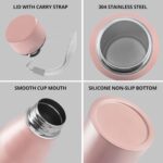 CORPORATE PORIUM Stainless Steel Bottle | Capacity 1L | Easy to Carry | Leakproof Gift Bottle with Carry Strap | Flip Top Lid Sipper for Gym, Office, Travel