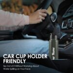 CORPORATE PORIUM Your Name Printed Curvy Stainless Steel Bottle | Capacity 1L Approx | Easy to Carry | Leakproof Bottle Personalized Gift Bottle | Laser Engraved (Red Customised...