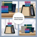 Dive Decor The Executive Choice Corporate Gift Hamper - Motivational Wooden Quote, Diary & Classic Sipper for Corporate Gift for Employee